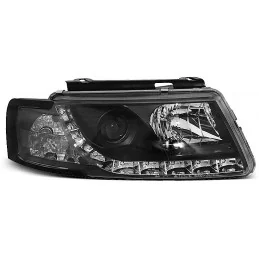 Frentes de faros led para VW Passat 3B - negro