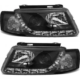 Frentes de faros led para VW Passat 3B - negro