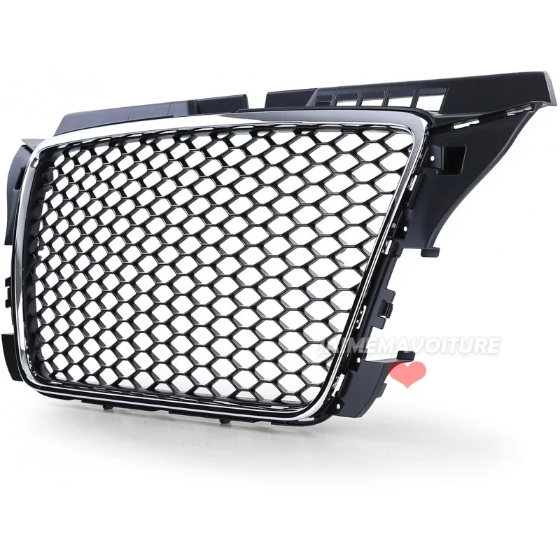 Zwart chromen RS grille voor Audi A3 2008-2012