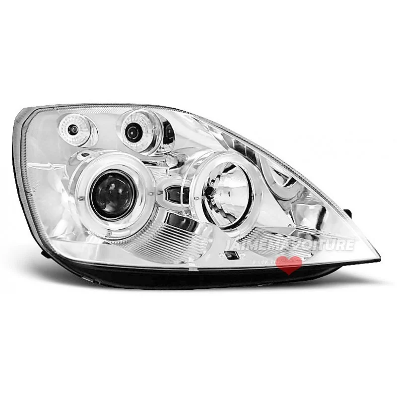 for Ford Fiesta MK6 Angel eyes Chrome