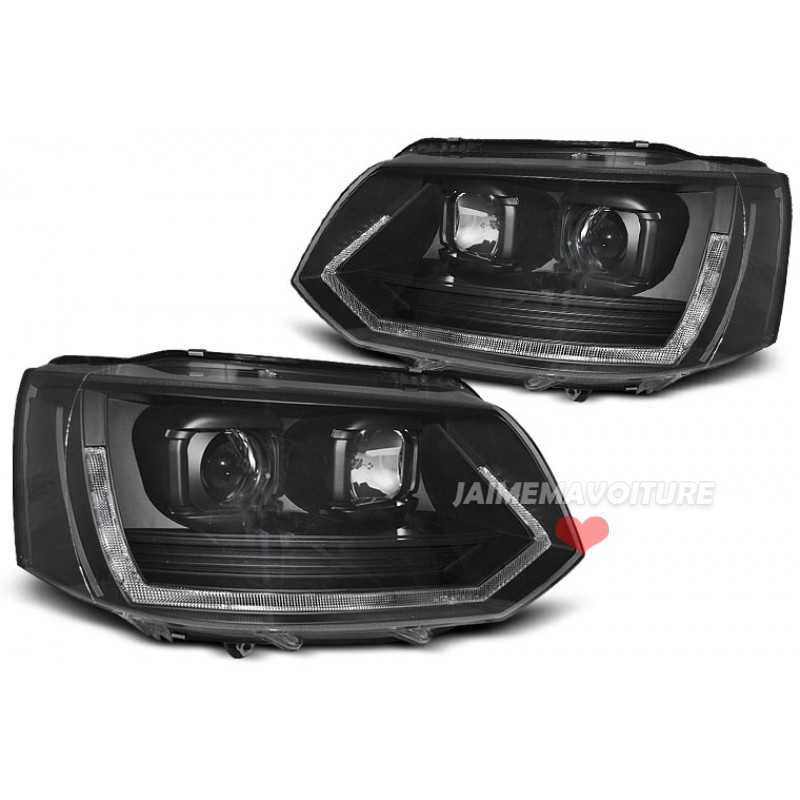 Leds faros delanteros luces de con vela diurna para VW T5 2010-2015 mirada T6