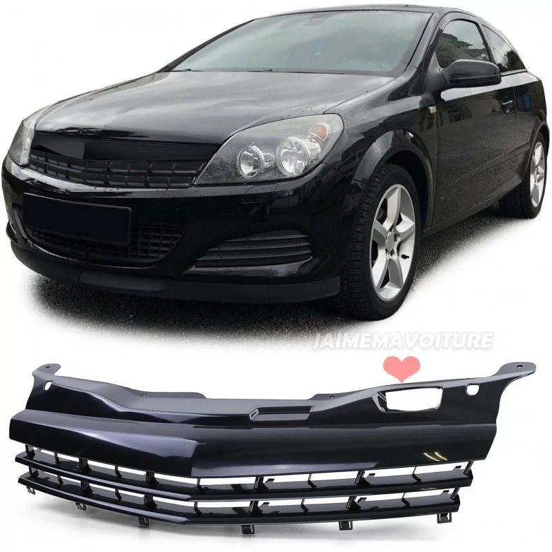 Schwarzer Kühlergrill Opel Astra H GTC TwinTop 2005 2006 2007 2008