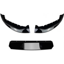 Front bumper blade M for BMW 5 series LCI G30 G31Black painted.