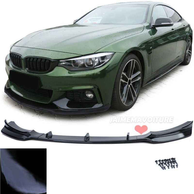 3-bar front spoiler, black painted, for M Series 4 bumpers