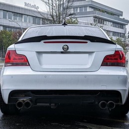 Black painted spoiler BMW 1 Series E82