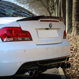 Black painted spoiler BMW 1 Series E82