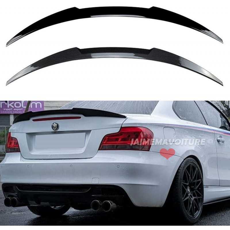 Black painted spoiler BMW 1 Series E82