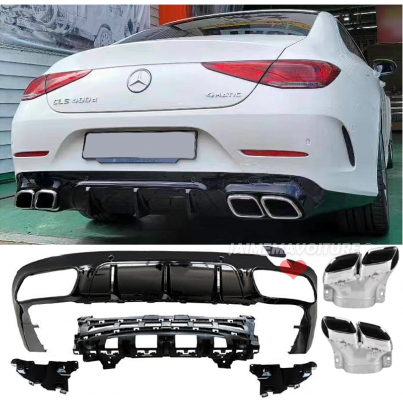 Diffuser kit look CLS 63 AMG for MERCEDES CLS C257 2018-2022