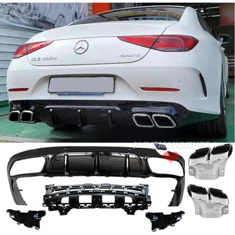 Kit difusor look CLS 63 AMG para MERCEDES CLS C257 2018-2022 Kit difusor look CLS 63 AMG para MERCEDES CLS C257 2018-2022