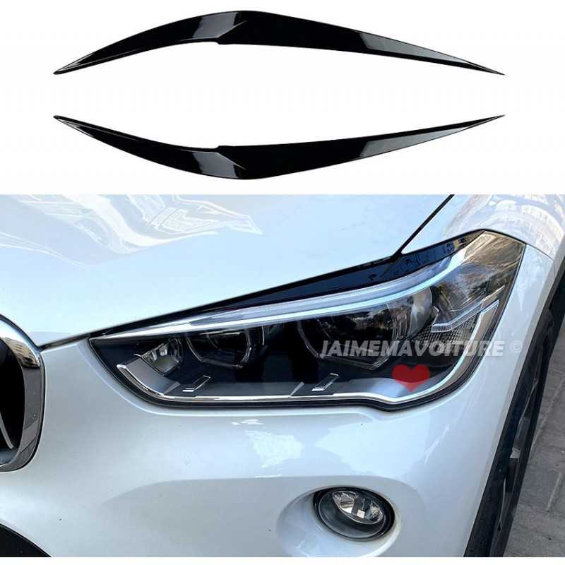 Black headlight eyelids for BMW 5 Series G30 G31 2017-2020