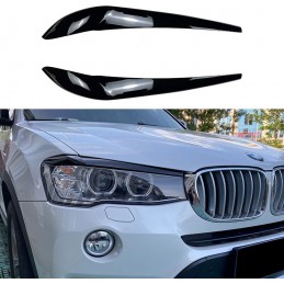Black headlight eyelids for BMW X1 2015-2019 F48