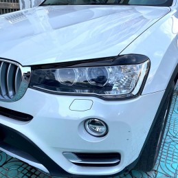 Black headlight eyelids for BMW X1 2015-2019 F48