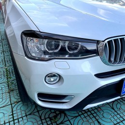 Black headlight eyelids for BMW X1 2015-2019 F48