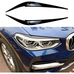 Paupières de phares noires vernies pour BMW X3 G01 X4 G02