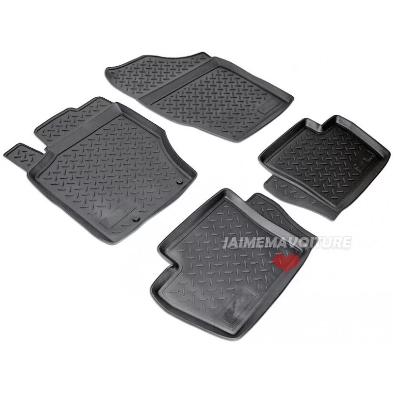 Tapis caoutchouc pour Citroen C4 I 2004-2010