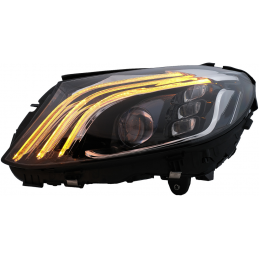 Faros negros FULL LEDS para Mercedes Clase C W205 2014 2015 2016 2017 2018