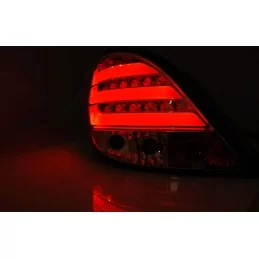 Fanali posteriori tuning led cromo per Peugeot 207