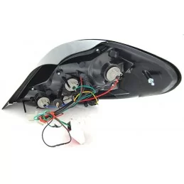 Fanali posteriori tuning led cromo per Peugeot 207