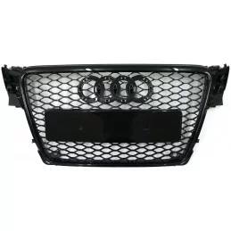 Grille for Audi A4 B8 2007-2011 look RS4 black varnished