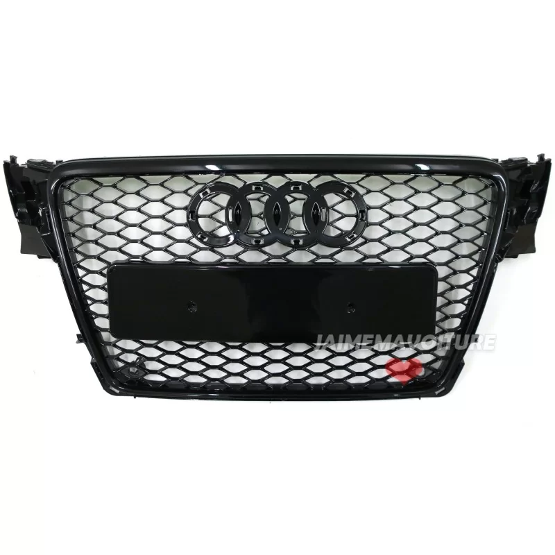 Kühlergrill für Audi A4 B8 2007-2011 Look RS4 schwarz lackiert