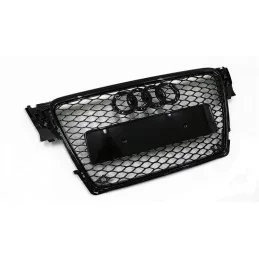 Kühlergrill für Audi A4 B8 2007-2011 Look RS4 schwarz lackiert