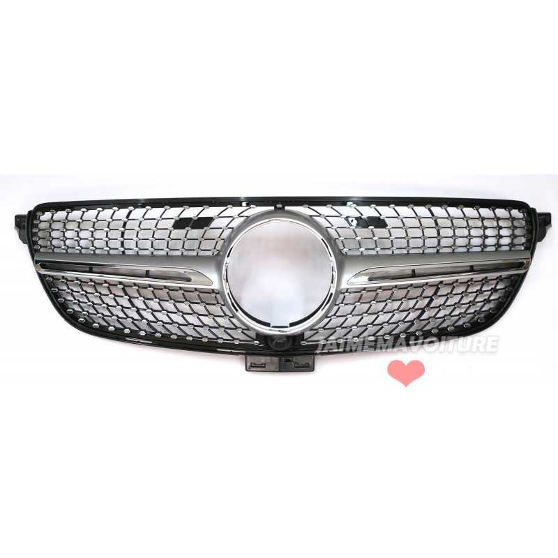 Grey diamond bar grille for Mercedes GLE Coupé C292