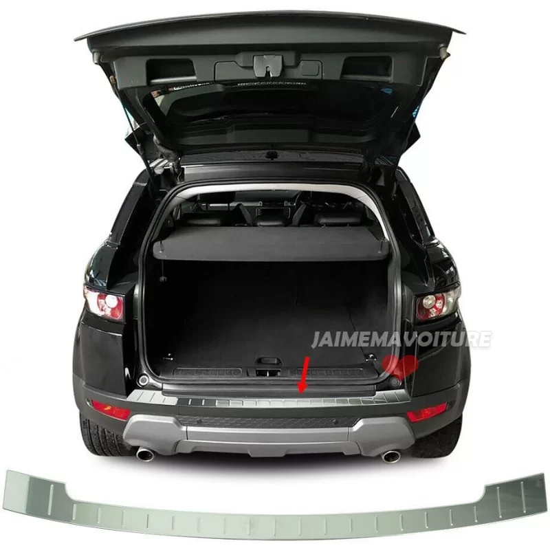 Lasttröskel i kromad aluminium för Range för Rover Evoque 2011-2018 Lasttröskel i kromad aluminium för Range för Rover Evoque 2011-2018