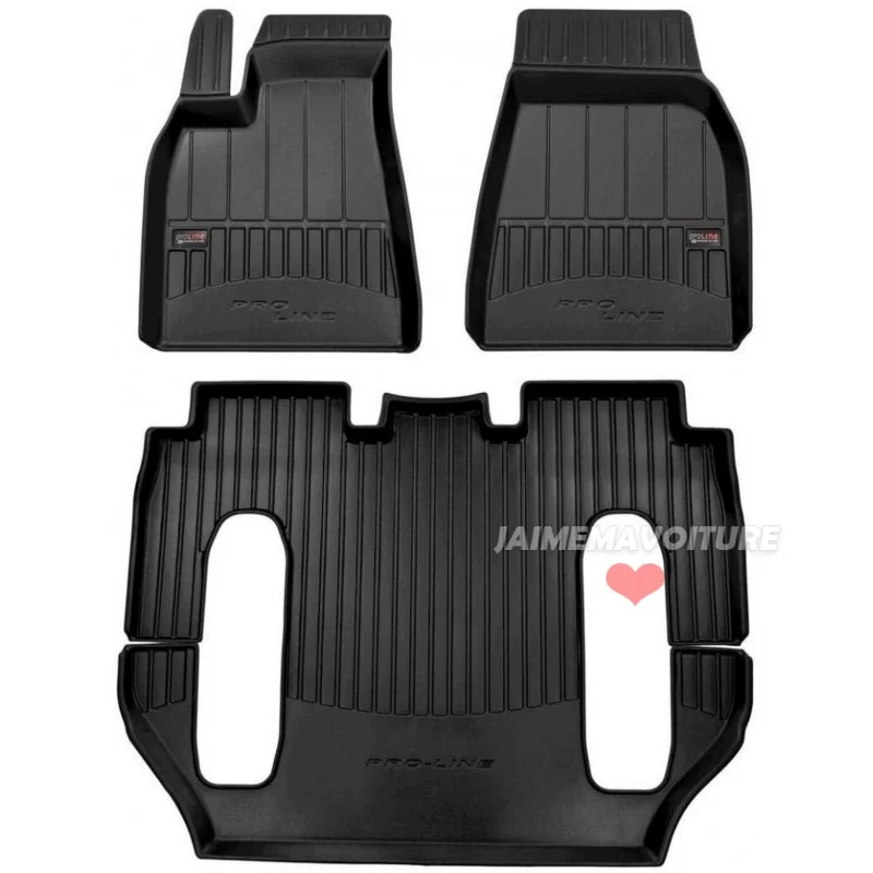 3D-gummimatta för Tesla Model X 6/7 säten 3D-gummimatta för Tesla Model X 6/7 säten