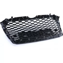 RS4-grill för Audi A4 B9 2015-2019 svartlackerad