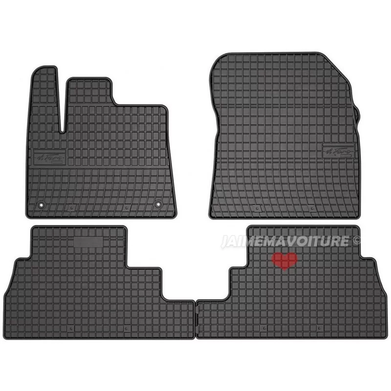 Tappetini in gomma per Citroen Berlingo III 2018-2026 Tappetini in gomma per Citroen Berlingo III 2018-2026