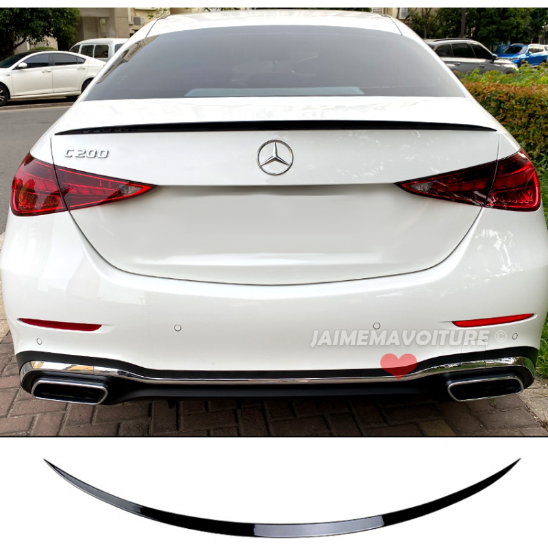 Alerón trasero negro barnizado para Mercedes Clase C W206 Alerón trasero negro barnizado para Mercedes Clase C W206