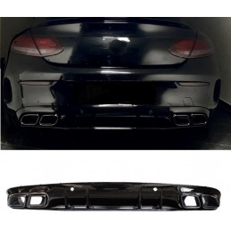 Diffuseur look C63 parechoc arrière AMG Mercedes Classe C C205 2014-2020