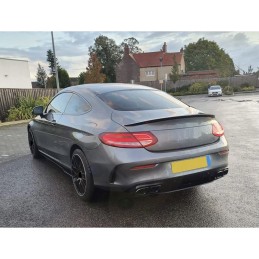 Rear bumper diffuser AMG Mercedes C-Class Coupe Cabriolet look C63