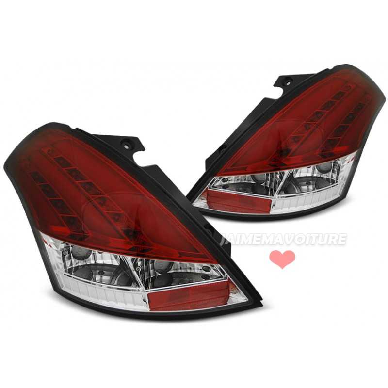 LED Tuning Headlights for Suzuki Swift 2010-2017 - Smoked Red