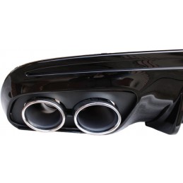 AMG rear bumper diffuser for Mercedes C-Class W205 2015-2021 look Facelift C63