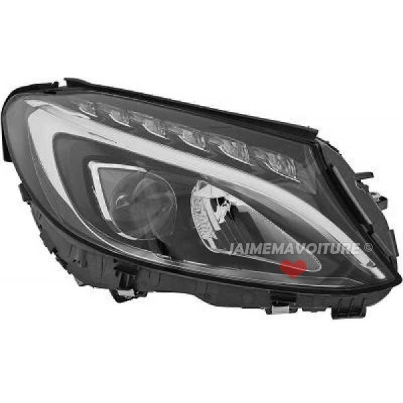 Schwarze Frontscheinwerfer FULL LED für Mercedes C-Klasse W205 2014-2021 Schwarze Frontscheinwerfer FULL LED für Mercedes C-Klasse W205 2014-2021