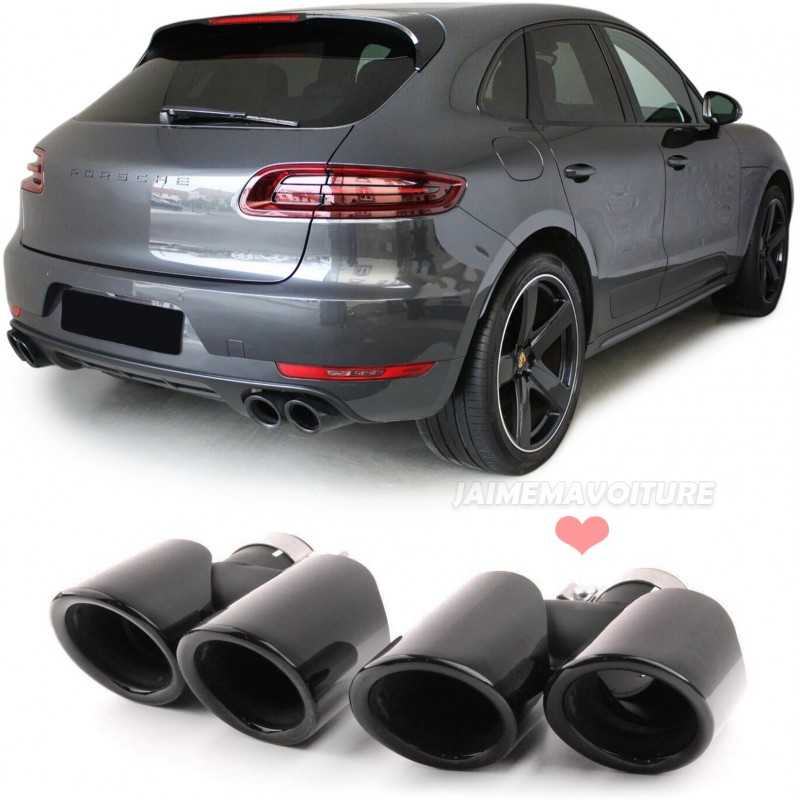 Embouts d'échappement noirs pour Porsche Macan 2014-2017 Embouts d'échappement noirs pour Porsche Macan 2014-2017