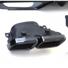 Black AMG end cap diffuser kit for GLS X166 2015 - 2019