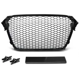 Grille for Audi A4 B8.5 2012-2015 - Type RS4 Glossy Black