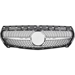 Kühlergrill Diamant Mercedes CLA 2012-2016 - grau Chrom