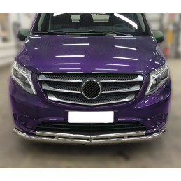 5 rajouts chromes pour pare-chocs avant Mercedes Vito W447 2014-2019