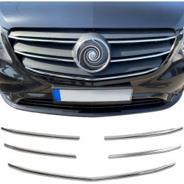 Rajouts chromes pour calandre Mercedes Vito W447 2020-2023