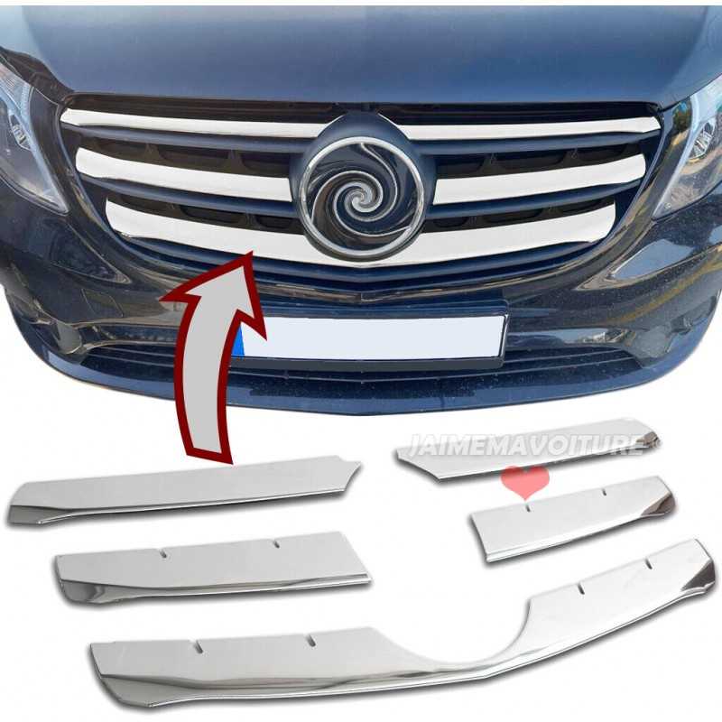 Lamelles chromes pour calandre Mercedes Vito W447 2020-2023
