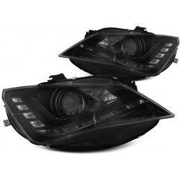 Faros delanteros diurna e intermitente led para Seat Ibiza 2008-2012 - negro