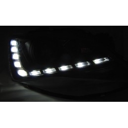 Scheinwerfer Tagfahrlicht Fronten und blinkende led für Seat Ibiza 2008-2012 - schwarz