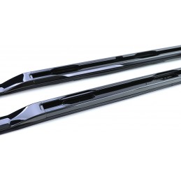 Aluminum roof rail, glossy black for Land Rover Defender L663 Type 90