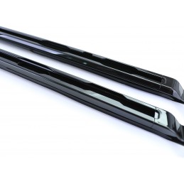 Aluminum roof rail, glossy black for Land Rover Defender L663 Type 90