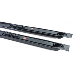 Aluminum roof rail, glossy black for Land Rover Defender L663 Type 90