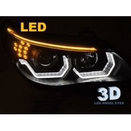 Front lights 3D LED for BMW 5 Series 2003-2007 Jaimemavoiturett 4 - Jaimemavoiture.fr 