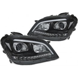 Röhren-LED-Scheinwerfer für Mercedes ML W164 - Schwarz